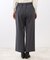 【E‐QUALITY／ウエスト総ゴム】ワイドストレートパンツ