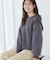 チュールレイヤードスリーブプルオーバー