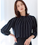 【セットアップ可】ストライプ柄ジャカードブラウス
