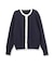 【アンサンブル可】バイカラーカーディガン