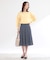 ウエスト切り替えフレアスカート