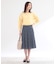 ウエスト切り替えフレアスカート