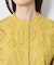 【通勤◎】カットワーク刺繍レース シャツブラウス