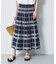 【再入荷／リバーシブル／セットアップ／手洗い可】チェック柄フレアスカート