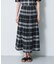 【再入荷／リバーシブル／セットアップ／手洗い可】チェック柄フレアスカート
