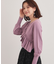【6色展開／大人フェミニン】アシメフリルニット