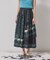 【ティアード／ウエストゴム】オリエンタルパネルスカート