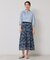 【&yours project／S～L】レース柄フレアスカート