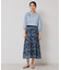 【&yours project／S～L】レース柄フレアスカート