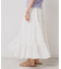 【軽い着心地／インド綿】ティアードロングスカート