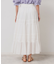 【軽い着心地／インド綿】ティアードロングスカート