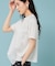 【オーガンジーラッフル】大人フェミニンTシャツ