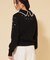 【COLLECTION LINE】衿付きパール調ニット