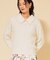 【COLLECTION LINE】衿付きパール調ニット