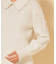 【COLLECTION LINE】衿付きパール調ニット
