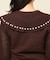 【COLLECTION LINE】透かしパール調ニット