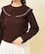 【COLLECTION LINE】透かしパール調ニット