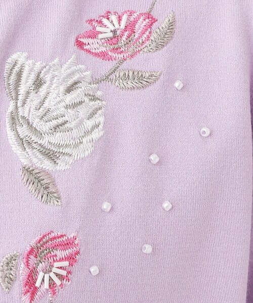 SS～Lサイズ展開／フラワー刺繍】クラフトカーディガン｜スーナウーナ