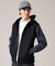 【Made in JAPAN】ニットスリーブ ジップアップ パーカ