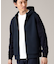 【Made in JAPAN】ニットスリーブ ジップアップ パーカ