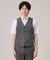 【抗菌防臭】COOL DOTS（R）グレンチェック ベスト