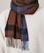【洗えるメリノウール混】タータンチェック マフラー