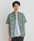 【COOL CITY WEAR】籠目アート柄 サッカーシャツ /通気性