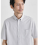 【COOL CITY WEAR】ストライプジャージ ボタンダウンシャツ /接触冷感