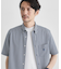 【COOL CITY WEAR】ストライプジャージ ボタンダウンシャツ /接触冷感