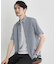 【COOL CITY WEAR】ストライプジャージ ボタンダウンシャツ /接触冷感