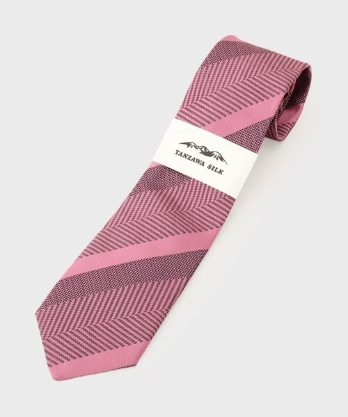 タケオキクチ（TAKEO KIKUCHI）/丹沢シルクネクタイ  柞蚕シャドーストライプ 丹沢シルクネクタイ ? 柞蚕シャドーストライプ｜タケオキクチの通販