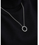 ブラックラインリングトップネックレス