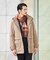 【洗えるカシミヤ】 ピュアカシミヤ パネルチェックマフラー