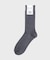 ワンポイント刺繍ウール混ソックス