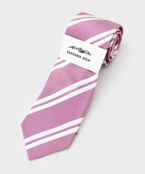 【NEW】タケオキクチ（TAKEO KIKUCHI）/【タンザワシルク】フレスコストライプ タンザワシルク】フレスコストライプ｜タケオキクチの通販｜&mall
