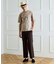 【BOWLER HAT LABEL】アイスクリアコットン ワンストローク 半袖Tシャツ