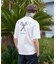 【BOWLER HAT LABEL】アイスクリアコットン バッククロスピストル 半袖Tシャツ