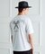 【BOWLER HAT LABEL】アイスクリアコットン バッククロスピストル 半袖Tシャツ