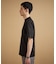【接触冷感】アイスクリアコットン モックネック Tシャツ
