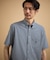 【接触冷感】ジャージストライプ シャツ