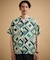 【吸汗速乾】タイル柄プリント 半袖シャツ