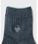 ワンストローク刺繍ショートリブソックス