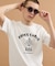 カレッジ風ミニ裏毛半袖Tシャツ