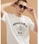 カレッジ風ミニ裏毛半袖Tシャツ