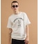 カレッジ風ミニ裏毛半袖Tシャツ