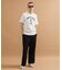 カレッジ風ミニ裏毛半袖Tシャツ