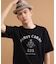 カレッジ風ミニ裏毛半袖Tシャツ