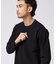 2重編みガーター ボーダー 長袖 Tシャツ