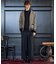 【BOWLER HAT LABEL】ジオメトリック柄カーディガン