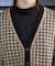 【BOWLER HAT LABEL】ジオメトリック柄カーディガン